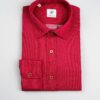 Camicia in Flanella Fragola, Collo italiano