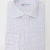 Camicia a fantasia – 100% cotone, collo francese