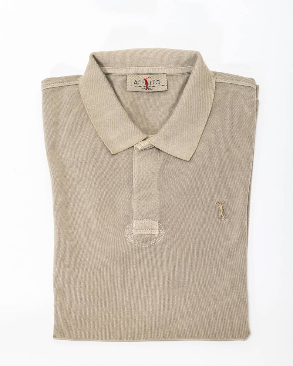 Polo tinta unita corda – in cotone piqué